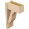 Ekena Millwork 8-in W x 16-in D x 28-in H Funston Block Rough Cedar Woodgrain TimberThane Outlooker, Primed Tan OUTUR080X16X28FST44RCPR - alternate 4
